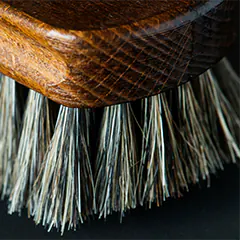 Scrub brush with soft bristles for carpet cleaning